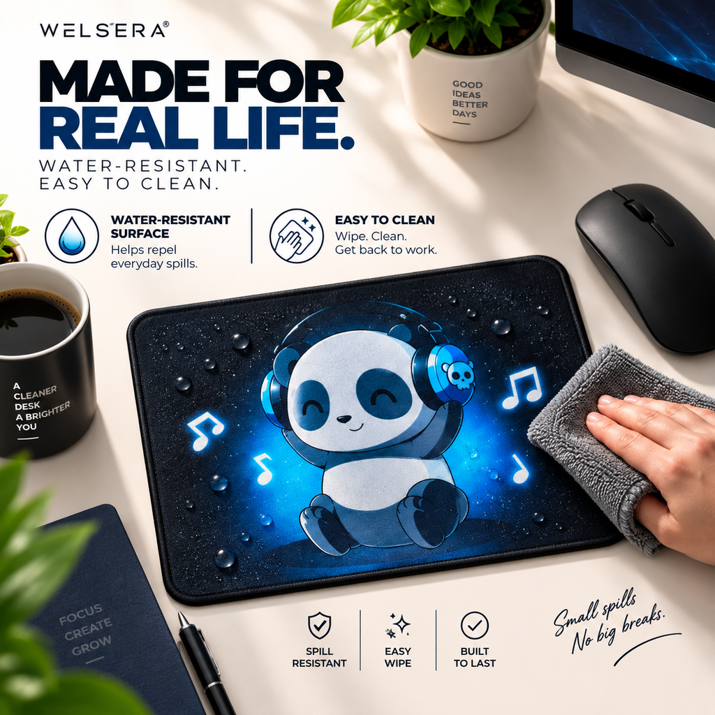 Welsera Music Panda Mouse Pad