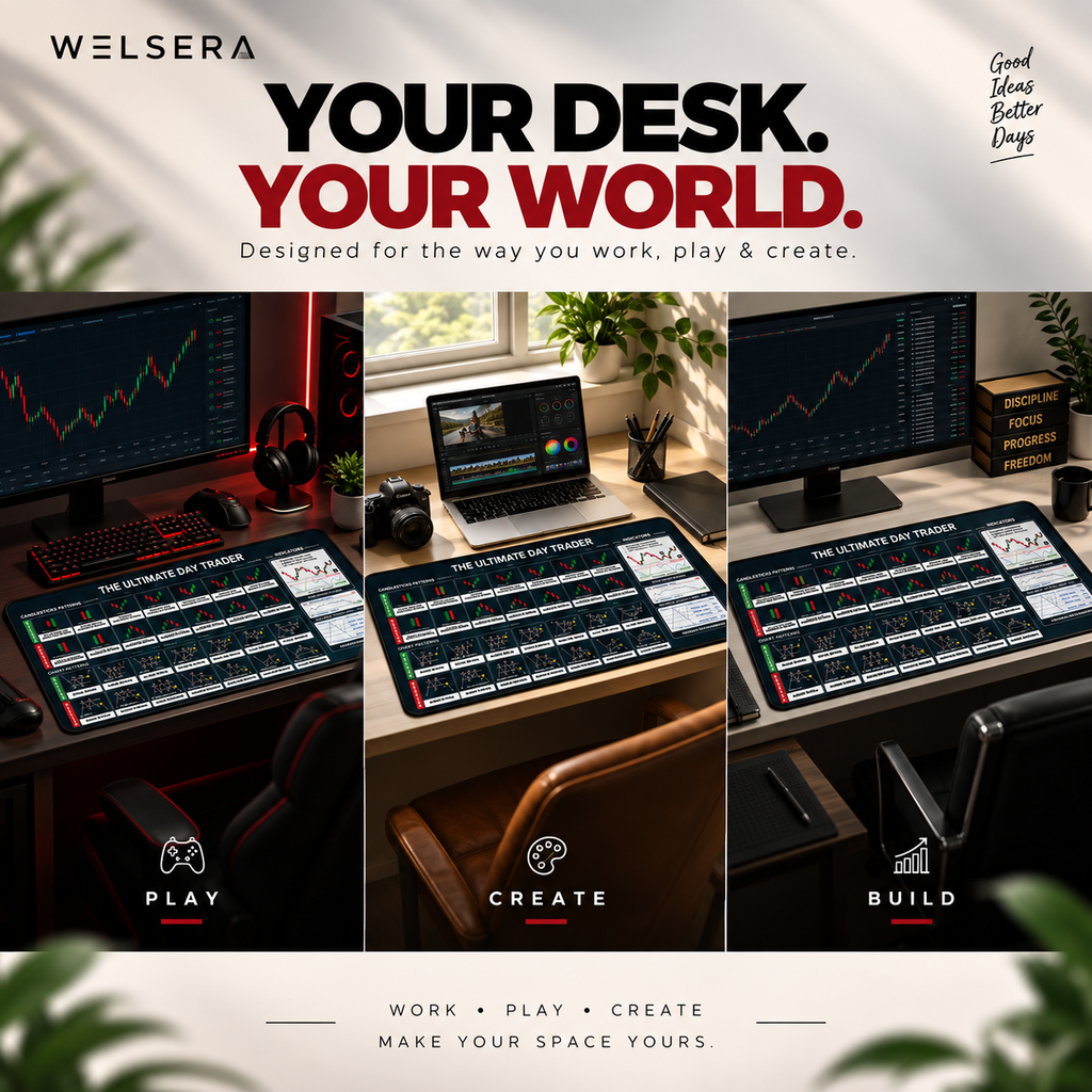 Welsera The Ultimate Day Trader Desk Mat