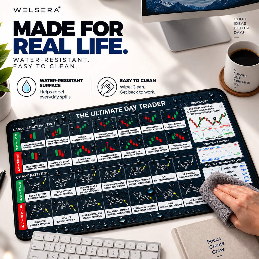 Welsera The Ultimate Day Trader Desk Mat