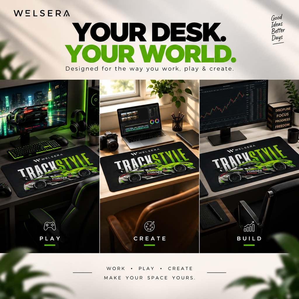 Welsera TrackStyle Racing Desk Mat