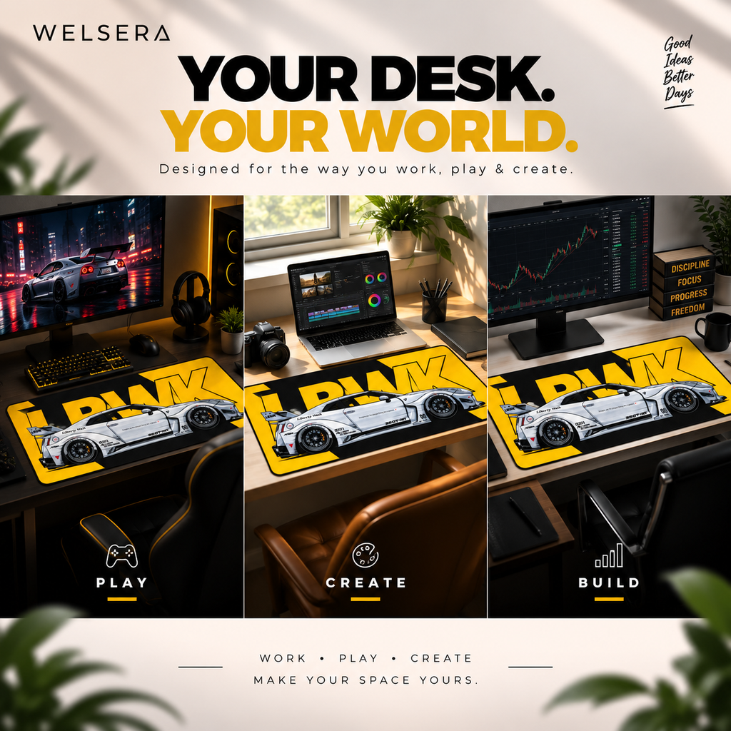 Welsera LBWK Racing Desk Mat