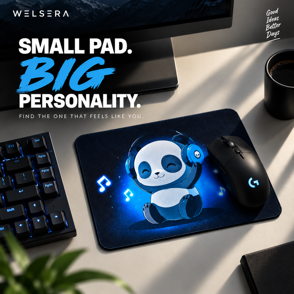 Welsera Music Panda Mouse Pad