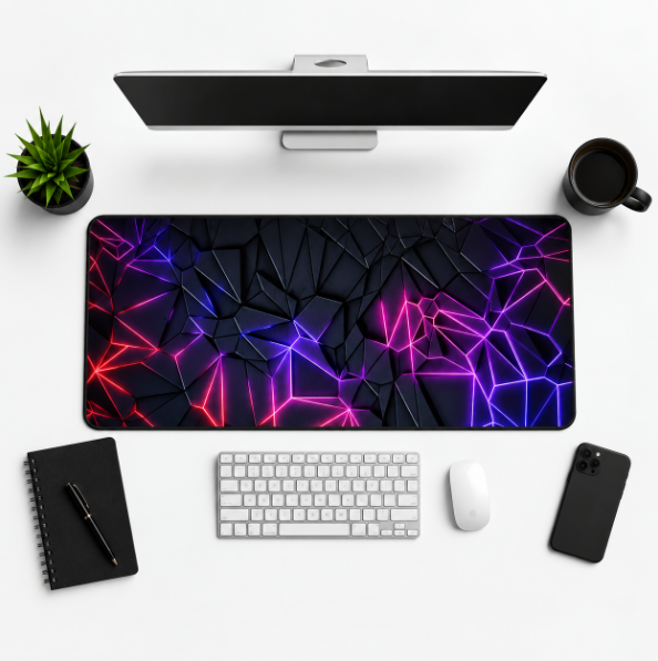Welsera Neon Pulse Desk Mat