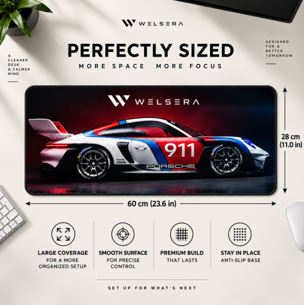 Welsera Porche 911 Desk Mat