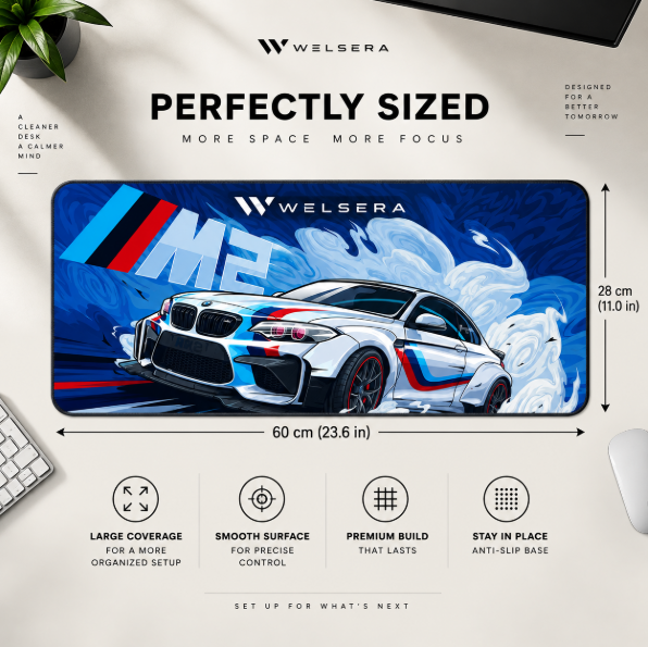 Welsera BMW M2 Desk Mat