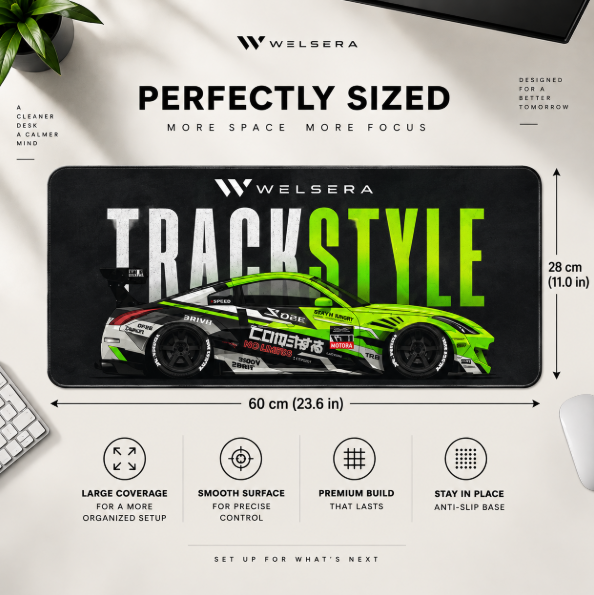 Welsera TrackStyle Racing Desk Mat