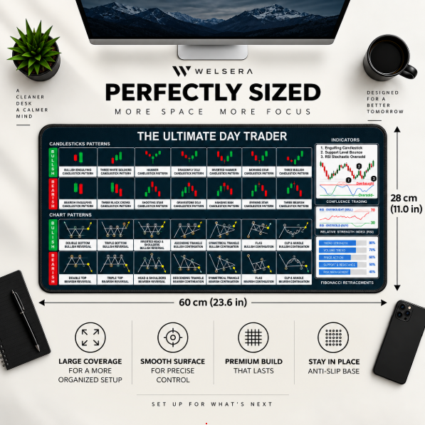 Welsera The Ultimate Day Trader Desk Mat