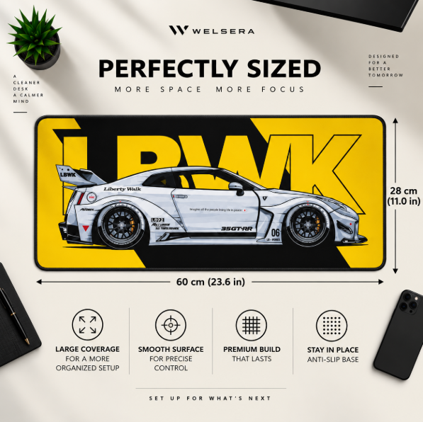 Welsera LBWK Racing Desk Mat