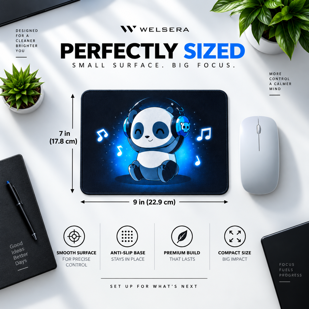 Welsera Music Panda Mouse Pad