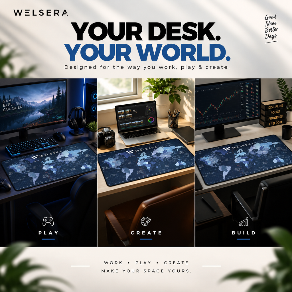 Welsera World Explorer Desk Mat