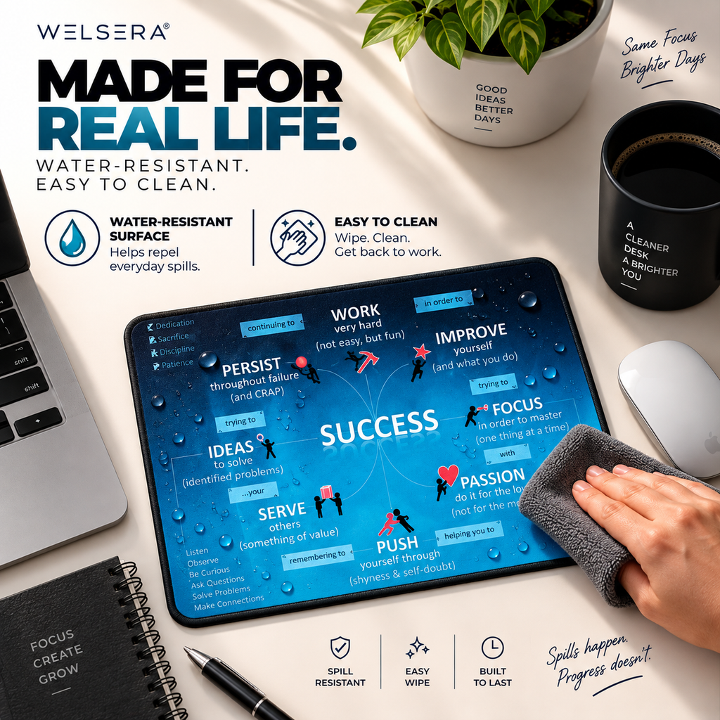 Welsera Success Mindset Mouse Pad