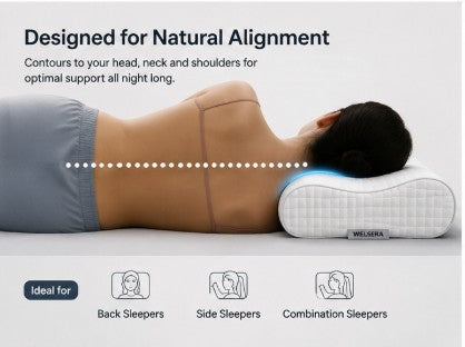 Welsera™ Dream | Ergonomic Sleep Pillow